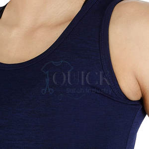 Camiseta sin Mangas de Alta Calidad para Mujer, de Algodón/Poliéster, con Logotipo Frontal, Transpirable, Informal, para Gimnasio, de Secado Rápido - Product Image 6