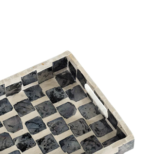 Style classique personnalisable nacre incrustation plateau de service vadrouille plateaux en gros maison hôtel Restaurant décoration du Vietnam - Product Image 6