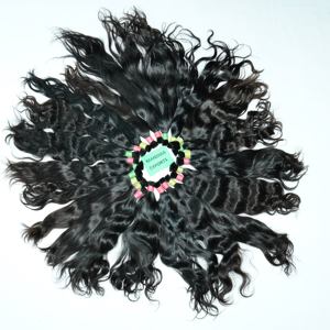 100% Non Transformés Vierge En Vrac Noir Droite Vietnamien Temple Extensions De Cheveux Humains Remy Cheveux Tissage Lâche Vague Profonde Style - Product Image 3