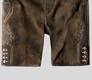 Lederhosen de gamuza de cabra bávara Trachten alemán de alta calidad para hombre 2025 - Product Image 5