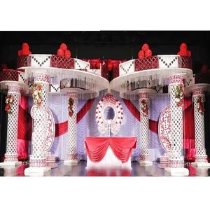 Boda Fibra Cristal Mariposa Mandap Carismático Cristal Boda Mandap Boda India Cristal Fibra Mandap - Product Image 1