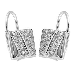 Boucles d'oreilles élégantes en argent 925 avec zircon cubique, bijoux en cristal pour femmes, à porter au quotidien - Product Image 3