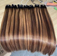 Extensions capillaires Remy vietnamiennes Caha de haute qualité, double trame, prêtes à la permanente pour closure blonde, 3 paquets, 1 tête, extensions à la machine