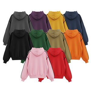 Personnalisé à la mode élégant épaules tombantes sweats à capuche pour hommes vêtements décontractés personnalisés solide plaine vente entière à capuche hommes - Product Image 6