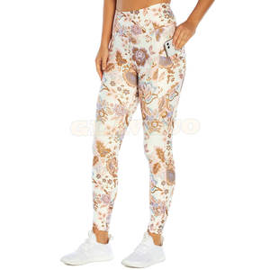 Nouveau style de leggings de yoga taille moyenne pour femmes legging de sublimation à motif solide vente en gros du Pakistan - Product Image 1