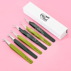 Meilleures ventes 90 °   Pince à cils pour extensions de cils, volume et courbure, avec embout en fibre antidérapant en acier inoxydable - Product Image 1