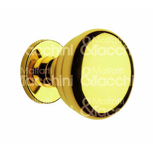 MILENA center door <b>knob</b>, polished <b>brass</b> - Product Image 1