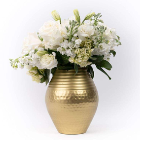 Jarrón de Lujo Dorado y Plateado, Jarrón de Flores para Decoración del Hogar, Jarrón de Cerámica, Fábrica de Cerámica Chaozhou, Venta al por Mayor - Product Image 4