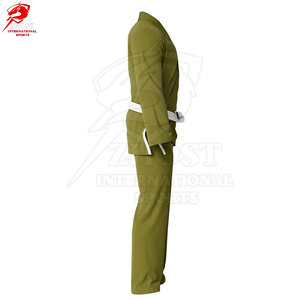 Kimono de Jiu-Jitsu en tissu doré haute densité, tenue professionnelle à manches longues, vêtements traditionnels d'arts martiaux pour grappling - Product Image 4
