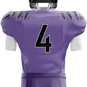 เสื้อฟุตบอลอเมริกันผ้าโพลีเอสเตอร์100% ตามสั่งชุดยูนิฟอร์มระบายอากาศสำหรับผู้ใหญ่และเยาวชน - Product Image 4