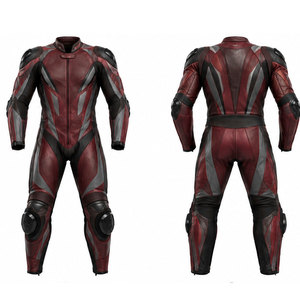 Custom Design Breathable <b>Waterproof</b> Men's Motor Bike Suit <b>One</b> Piece Leather High Quality Customizable Wholesale Clothing - Product Image 1