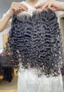 Vente en gros 20-40 pouces vierge Remy lâche vague profonde Transparent cambodgien cheveux humains Machine Double trame HD pour Extensions - Product Image 4