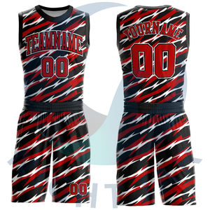 Tenues de basketball sans manches grande taille certifiées OEM, ensembles de maillots imprimés personnalisables avec nom d'équipe, séchage rapide, respirant, 100% - Product Image 4