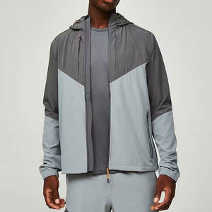 Chaqueta Cortavientos Ligera Personalizada, Impermeable, Estilo Color Block con Bolsillo con Cremallera Reflectante para Hombre - Product Image 2