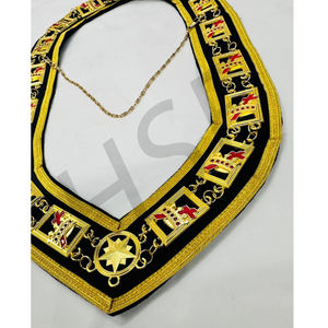 Collar de cadena de caballero templario masónico - Product Image 5