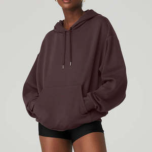 เสื้อฮู้ดสวมหัวธรรมดาสำหรับผู้หญิงเสื้อมีฮู้ดลำลองเสื้อฮู้ดดี้ระบายความร้อนปรับแต่งได้ดีที่สุด - Product Image 5