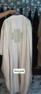 เสื้อผ้ามุสลิมแบบดั้งเดิมของผู้หญิงมุสลิมเรียบง่ายสง่างามแบบอิสลามชุดอาบายาเย็บปะติดปะต่อกันสวยงามรวมเครื่องประดับ - Product Image 3