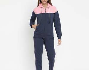 ชุดวอร์มมีฮู้ดสำหรับผู้หญิงชุดฝึกวิ่งแบบลำลองสามารถปรับแต่งได้น้ำหนักเบา - Product Image 2