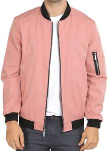 Chaqueta estilo bomber para hombre personalizada con cuello levantado, logotipo personalizado en la parte delantera, chaqueta de invierno para hombre - Product Image 2