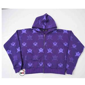 Venta al por mayor de calidad superior 100% algodón polar Oversize Crop Hoodie transpirable pulóver diseño personalizado logotipos corto con capucha - Product Image 2