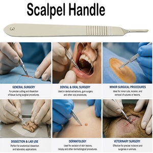 DDP High Quality Reusable Medical Grade Thickened Stainless Steel Surgical Blade Scalpel No.<b>3</b> Handle ISO CE - Product Image 3