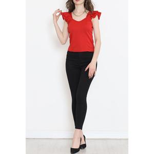 Camicetta a balza Strappy rosso-12232.631. - Product Image 3