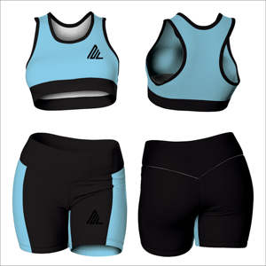 Conjuntos de Yoga de verano para mujer, chaqueta con logotipo personalizado transpirable ecológica sólida, pantalones cortos, deportes, gimnasio, entrenamiento, Fitness, conjunto de chándal de 2 piezas - Product Image 5