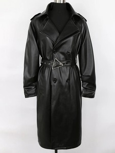 Nouveaux manteaux longs personnalisés pour les femmes tendances en gros manteaux en cuir véritable élégant manteaux en peau de vache respirants de qualité supérieure - Product Image 3