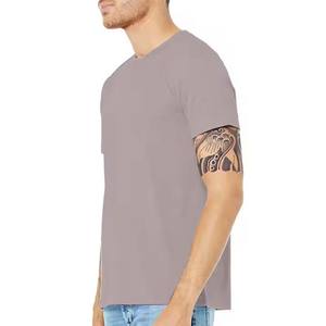 T-shirt pour homme à col rond en coton 100% Meilleure conception Vente chaude Couleurs personnalisées Bonne qualité T-shirt à anneau - Product Image 5