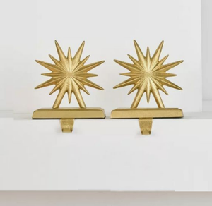 Porte-bas en métal durable ensemble de deux porte-bas en or de qualité supérieure porte-bas en métal de taille personnalisée - Product Image 1