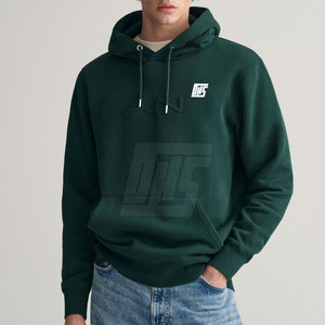เสื้อฮู้ดผู้ชาย ลายนูน ทรงหลวม ผ้าเนื้อนุ่ม สไตล์ลำลอง สตรีทแวร์ เสื้อฮู้ดลายนูน - Product Image 2