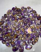 Lot de cabochons d'amétrine naturelle violet jaune pierres précieuses polies lot de pierres précieuses en vrac forage gratuit forme de mélange grande quantité