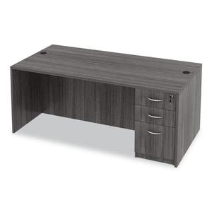 Alera Valencia Series Mueble de recepción recto ALEVA217236GY 71 pulgadas. X 35.5 Pulgadas X 29.63 Pulgadas Gris para uso en oficina - Product Image 6