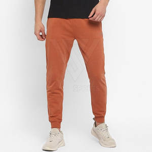 กางเกงลำลองทรงสลิมฟิตเอวกลางสำหรับผู้ชายผ้าฝ้ายโพลีเอสเตอร์มีลายตรงดีไซน์เรียบๆ - Product Image 4