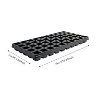 Plateau de semis en polystyrène (PS) à 50 alvéoles carrées, compatible 1020, pour tomates, poivrons et fleurs - Vente en gros