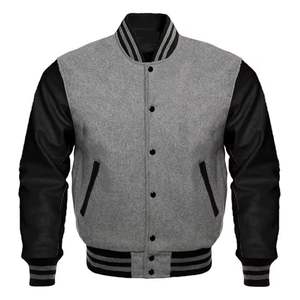 Oem Manufacturer High Quality Embroidery <b>Men's</b> <b>Jackets</b> Custom <b>Baseball</b> Uniform Casual Winter Polar Fleece Sheep Letterman - Product Image 2