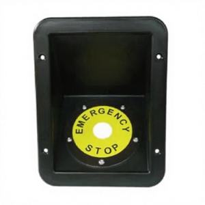 Caja Empotrada Negra para Botón de Parada de Emergencia - Venta al por Mayor Industrial - Código HS 85030091 - Product Image 1
