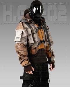 แจ็คเก็ตกันลมผ้าแคนวาสคุณภาพสูง สไตล์เทคแวร์ สำหรับฤดูหนาว มีฮู้ด กันน้ำ แฟชั่นไซเบอร์พังก์ แนวแทคติคอล รุ่นโฮลีเกรล - Product Image 3