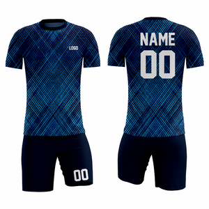 Tenues de sport grande taille pour adultes, jeunes et enfants, ensembles de football par sublimation, maillots, shorts, chaussettes, design personnalisé avec logo de club brodé 100% - Product Image 4