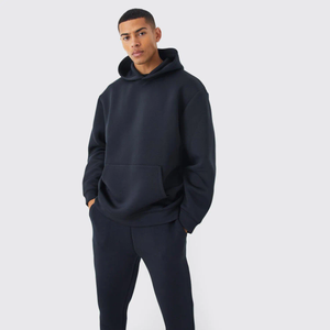 Conjunto Deportivo de Dos Piezas para Hombre, Ropa Deportiva de Gimnasio, Felpa Técnica, Chándal de Entrenamiento, Chándal para Correr, Alta Calidad, Invierno, Talla Grande - Product Image 1