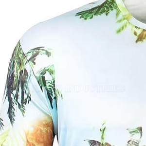 Venta al por mayor fabricante poliéster camiseta sublimación personalización hombres sublimados estampados manga corta Camiseta atlética hombres camisas - Product Image 6