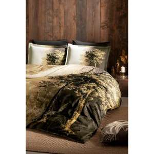 Ensemble de housse de couette simple Ranforce jaune hêtre Özdilek - Product Image 1