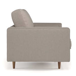 เก้าอี้นวมหนังเทียมทรงสี่เหลี่ยมแบบเดี่ยวพร้อมผ้าหุ้มเบาะ - Product Image 4
