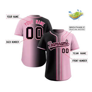 Maillot de baseball personnalisable pour homme avec logo d'équipe, séchage rapide, respirant, 100 % polyester, service OEM, prix de gros - Product Image 2