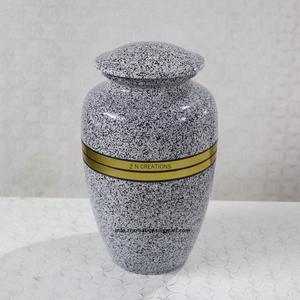 Fabricante de urnas de cremación Urnas de cremación con imagen de aluminio grabadas a mano para cenizas humanas Urnas de ceniza de latón para funeral - Product Image 5