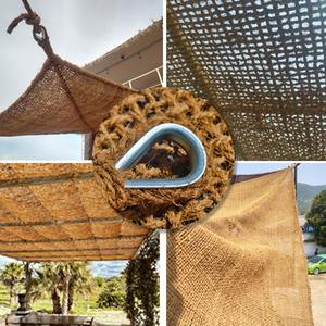 Filet d'ombrage carré en fibre de coco personnalisable, artisanal, voiles d'ombrage tissées en fibre de coco, fabriqué au Vietnam - Product Image 4