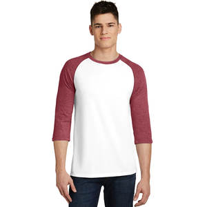 Logo personnalisé CVC Raglan T Shirts Unisex 3/4 Sleeve Raglan T Shirts - Product Image 1