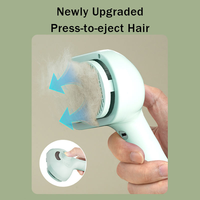 Brosse électrique de toilettage pour animaux de compagnie avec réservoir d'eau peigne de massage par pulvérisation facile à épiler pour chats et chiens