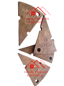 Lot de 4 présentoirs à pizza en bois de manguier pour portions décoratives dans les restaurants et les hôtels Meilleure vente de cuisine - Product Image 5