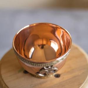 Indian copperware Traditional metal handicrafts Antique finish copper <b>bowl</b> Ethnic home decor <b>bowl</b> - Product Image 6